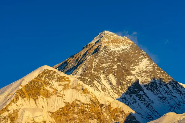 Mount Everest towering above the horizon from Kala Patthar at 5,545 m