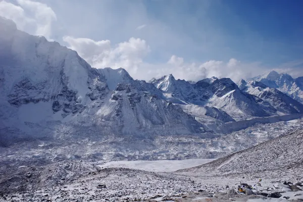 The massive Khumbu Glacier sprawling below the summit of Kala Patthar