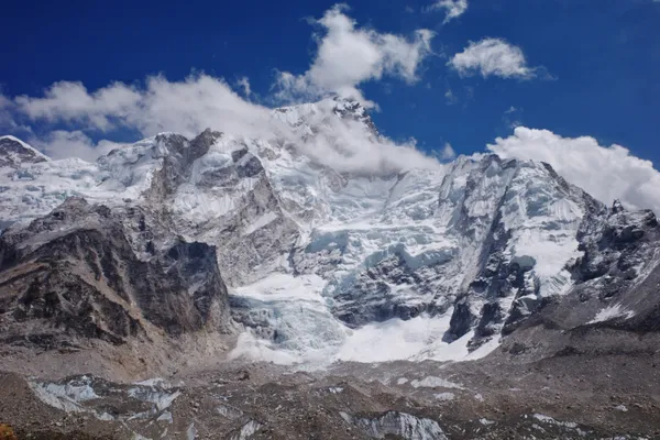 The frozen, shifting gateway of the Khumbu Icefall