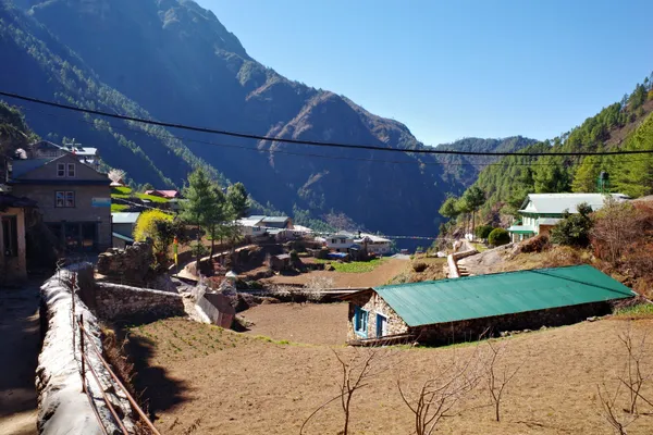 Rural settlements and agricultural plots at 2,610 m in Solukhumbu