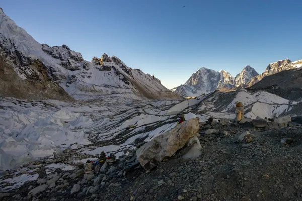 Pumori rising to 7,161 m viewed from Gorak Shep