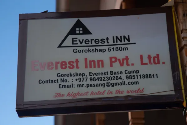 The Everest Inn at 5,180 m, the world's highest hotel